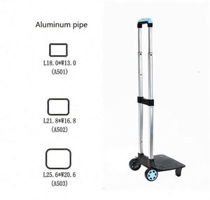 Tianyu 2 Silent Wheels Light Weight Waterproof Tiny Portable Folding Adjustable <b>Trolley</b> Handle for Bags - Product Image 2