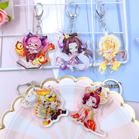 Porte-clés personnalisé en acrylique hologramme époxy à paillettes transparentes avec imprimé en plastique en vrac Vente en gros mignon Porte-clés acrylique