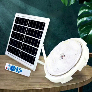 Surface Mounted LED 150W Double Color Solar Panel Round <b>Ceiling</b> <b>Light</b> Cold White <b>Remote</b> <b>Control</b> Plastic Cover - Product Image 1