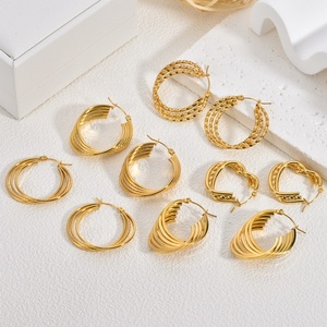 Pendientes de Acero Inoxidable con Diseños de Estrellas de Mar, Sirenas, Pulpos y Medusas para Mujer, Joyería de Moda Impermeable - Product Image 2