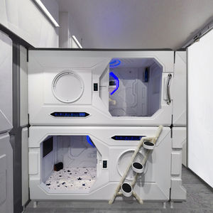 Diseño de cápsula espacial japonesa individual moderna, cama ignífuga para <span class=keywords><strong>Hotel</strong></span>, hostal, escuela, dormitorio, apartamento de Hospital, Panel de madera hecho - Product Image 6