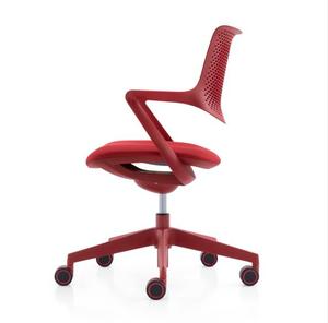 Silla giratoria ajustable en altura, respaldo de malla, tapicería de tela suave, taburete de <span class=keywords><strong>Bar</strong></span>, silla alta - Product Image 6
