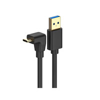 Kabel Data USB 3.0 TIPE C Tipe Sudut Berkualitas Tinggi dan Kecepatan Tinggi