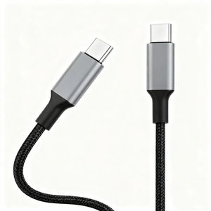 Câble de charge USB-C tressé de 1,5 pied (45 cm) - Pack de 2 - 60W/3A - Compatible <span class=keywords><strong>CarPlay</strong></span> - Transfert de données - Compatible <span class=keywords><strong>iPhone</strong></span> 15 - Pour S23 Ultra - Product Image 2