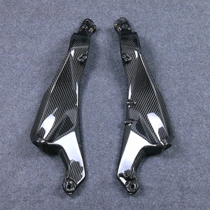 แผงข้างเบาะคาร์บอนไฟเบอร์แห้ง 3K สำหรับ Kawasaki Ninja H2 H2R 2015-2026 ชุดแต่งขอบเบาะมอเตอร์ไซค์ - Product Image 3