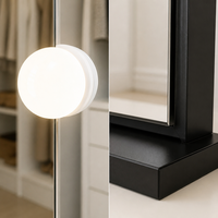 Großhandel Smart LED-Glühbirnen-Schminkspiegel, dimmbarer Tisch-Kosmetikspiegel mit 3 Farblichtmodi für Schönheitssalons und Hotels