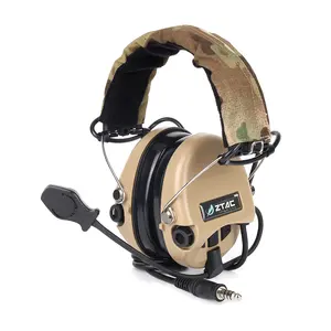 Z-TAC MSA Sordin Softair Headset Peltor PTT Headset Aviasi Noise Canceling Helm Headphone untuk Gaming