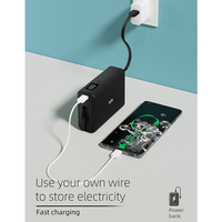 Banco de Energía Portátil Magnético e Impermeable de 10000mAh con LED 3 en 1, Carga Rápida de 45W, Carga Inalámbrica de 15W, Cable Integrado, Personalizable