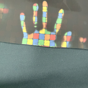 Nhiệt độ màu thay đổi PU Vải ma thuật Cube in thermochromic da vải có thể giặt - Product Image 1