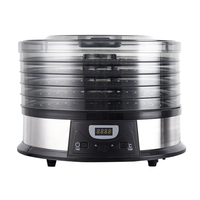 Déshydrateur alimentaire domestique en acier inoxydable électrique avec 5 plateaux pour le bœuf, les légumes, la viande, machine de déshydratation rotative