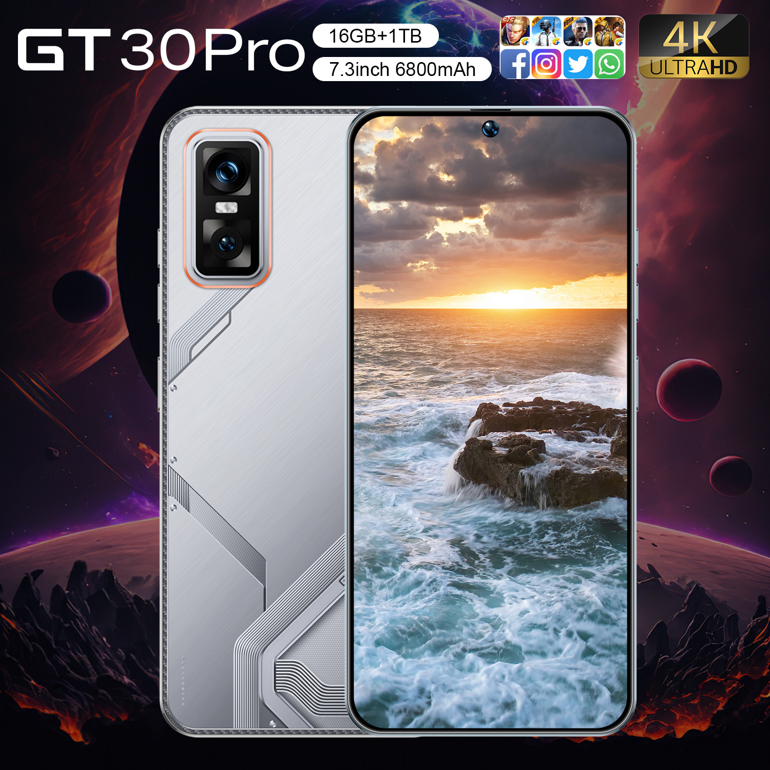 Wholesale Infinix GT30 Pro 5G Android 14 Smartphone - 16GB+1TB