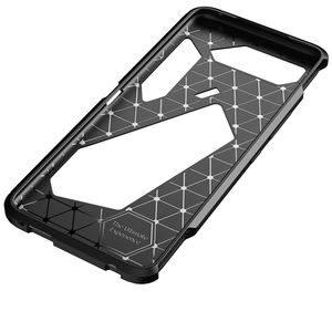 Funda para teléfono móvil <span class=keywords><strong>ASUS</strong></span> <span class=keywords><strong>Rog</strong></span> <span class=keywords><strong>5</strong></span> <span class=keywords><strong>Pro</strong></span>, protector de silicona suave, escarabajo, fibra de carbono, TPU - Product Image 3