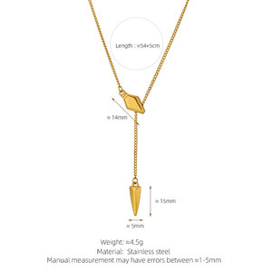 Collier de créateur en forme de serpent en acier inoxydable 316L plaqué or 18 carats, résistant à l'eau et inaltérable, avec logo personnalisé pour femme - Product Image 6