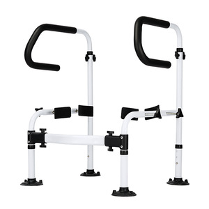 Toilet <b>Grab</b> <b>Bar</b> For Seniors 63-72cm X 53cm X 54-67cm Adjustable Bathroom Safety Aid With Non Slip Handles - Product Image 2