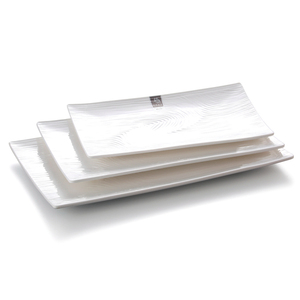 Bộ Đồ Ăn Melamine Hình Chữ Nhật Bộ Đĩa Trắng Bán Sỉ - Product Image 6