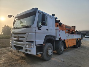 Camion <span class=keywords><strong>de</strong></span> dépannage rotatif Ho-wo 8x4 d'occasion pour le sauvetage routier et les entreprises <span class=keywords><strong>de</strong></span> <span class=keywords><strong>location</strong></span>, grue <span class=keywords><strong>de</strong></span> récupération robuste, capacité <span class=keywords><strong>de</strong></span> remorquage élevée - Product Image 2