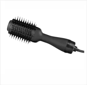 Ücretsiz 1 örnek özel etiket Salon saç şekillendirici araçları naylon sıcak hava fırça 3 In 1 saç düzleştirici fön makinesi kıvırcık saç sıcak tarak