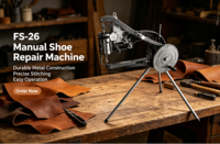 Machine à coudre électrique manuelle FS à tête inclinée, à cylindre unique, pour réparation de chaussures, 220V, certifiée CE