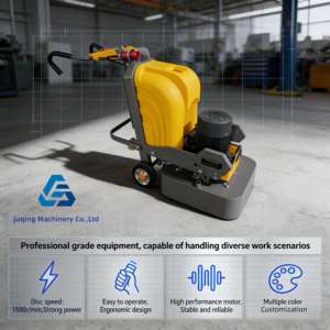 Meuleuse <span class=keywords><strong>de</strong></span> sol multifonctionnelle Juqing d'occasion pour la restauration des sols en terrazzo, marbre et ciment, forte puissance <span class=keywords><strong>de</strong></span> découpe 7,5 kW 380 V - Product Image 2