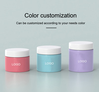 Emballage cosmétique PET pour soins de la peau et crème pour les yeux, pot vide avec logo personnalisé et capacité personnalisée