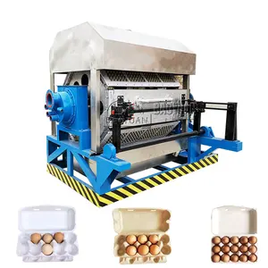 Small Egg Tray Printing Machine 1000pcs/h Paper Pulp Egg Tray Mould Machine For Sale