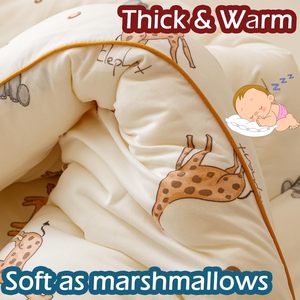 Ensemble <span class=keywords><strong>de</strong></span> literie pour bébé en coton bio super doux et léger, chaud et confortable, <span class=keywords><strong>couette</strong></span> personnalisée, animaux mignons, <span class=keywords><strong>housse</strong></span> <span class=keywords><strong>de</strong></span> <span class=keywords><strong>couette</strong></span>, taie d'oreiller - Product Image 3