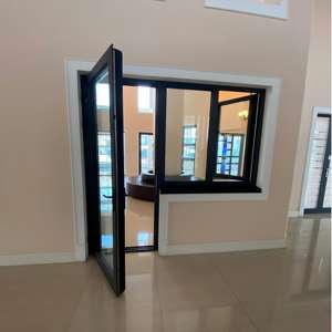 Combinaison <span class=keywords><strong>porte</strong></span>-fenêtre en aluminium à rupture <span class=keywords><strong>de</strong></span> pont thermique série 95, <span class=keywords><strong>porte</strong></span> à battants robuste avec <span class=keywords><strong>seuil</strong></span> en aluminium intégré pour balcon - Product Image 4