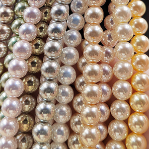 Cuentas de perlas Aurora con efecto arcoíris, precio de fábrica, cuentas sueltas de perlas de cristal de <span class=keywords><strong>8mm</strong></span> de alta calidad para la fabricación de joyas - Product Image 6