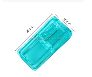 Kotak Pemotong Pil Mini Portabel dan Kotak Pemisah Penghancur Pil/Kotak Penyimpanan Obat Pemotong Pil