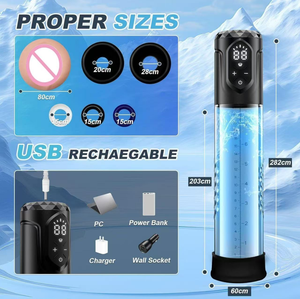 Bestseller Männlicher Prostata-<span class=keywords><strong>Massager</strong></span> 5 Trainingsstufen Druck-Penispumpe mit Penisring Erotikspielzeug Vakuumpumpe für Männer - Product Image 6