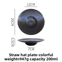 Céramique Porcelaine Japandi Style Rétro UFO Assiette à Soupe Profonde Non Toxique Personnalisable Fête Pâtes Spaghetti Salade Vente en Gros