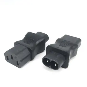 IEC 320 C13 to C8 Power Plug 3-Pin Female Adapter to C8 2-Pin Male electrical plug adapter