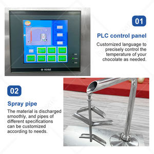 オーシャン電動自動溶解テンパリング液体ホットチョコレートソースファウンテンタップマシンチョコレートディスペンサー - Product Image 3