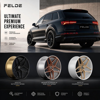 Jantes de course personnalisées monobloc à rebord dégradé en aluminium 6061-T651, 19 à 22 pouces, finition brossée, 5x112 5x127 pour Ram 1500 Tesla Model S Audi RS7