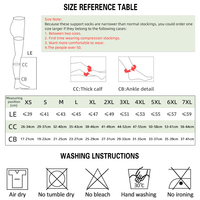 Bas de contention unisexe en nylon tricoté, à bout ouvert, 13-18 mmHg, pour genou, anti-embolie, DVT, post-opératoire, chauds