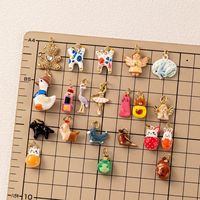Pendentif Animal de Dessin Animé, Ange, Petit Panda, Chien, Lapin, Fille Ballerine, Accessoires DIY pour Bracelets et Boucles d'Oreilles