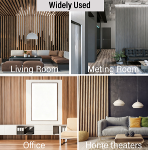 Thiết kế hiện đại <span class=keywords><strong>MDF</strong></span> tấm Tường âm thanh cho phòng khách phòng ngủ khách <span class=keywords><strong>s</strong></span>ạn-sinh thái thân thiện hấp thụ âm thanh hiệu quả cao - Product Image 6