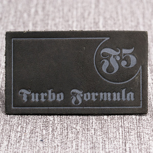 Хит продаж, плотный черный патч из искусственной кожи с принтом на заказ, тканевые этикетки, черные кожаные патчи для шляп, джинсовые сумки - Product Image 6