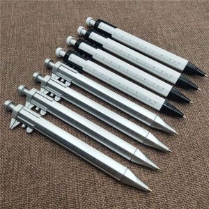 Fournitures de bureau et scolaires, papeterie multi-usages, vente en gros, stylo à bille argenté avec calibre vernier - Product Image 1