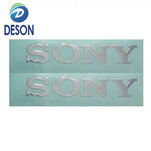 Deson şerit Metal yapışkan etiket Metal etiket Metal nikel etiket yüksek kaliteli elektroforlu etiket logosu