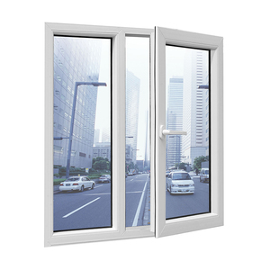 Nhà Máy 2021 Giá Hiện Đại Giá Rẻ Căn Hộ Nhựa Đôi Kính Trượt Upvc Cửa Sổ Cửa Đu Mở Phong Cách Thép Không Gỉ Màn Hình - Product Image 2