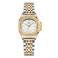GEDI 61013 Kleid Mode Modern Diamond Damen Quarz Armbanduhr Edelstahl Wasserdichte Luxus Geschenk Lady Uhren
