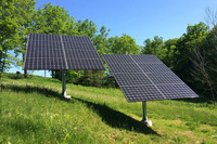 Traqueur solaire à double axe 4kw système de suivi du capteur de mouvement solaire à énergie solaire pour panneau solaire