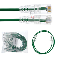 Kabel Patch Cat6 Slim 28AWG 30AWG Cat6a Ultra Tipis Kabel Patch Fleksibel Kabel Jaringan RJ45