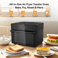 Four à toaster électrique multifonctionnel, capacité XL de 30 L, 18 modes de cuisson, chauffage uniforme, parfait pour une utilisation familiale, four électronique