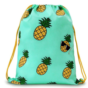 Sac à dos personnalisé en polyester imprimé, écologique, durable et tendance, avec cordon de serrage, idéal comme sac cadeau - Product Image 2