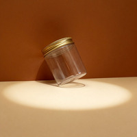 Pot en plastique noir mat de 100 ml, 120 ml, 150 ml, 200 ml, 250 ml, 4 oz, 8 oz, pot en plastique PET de qualité alimentaire pour compléments alimentaires, avec couvercle en plastique personnalisé