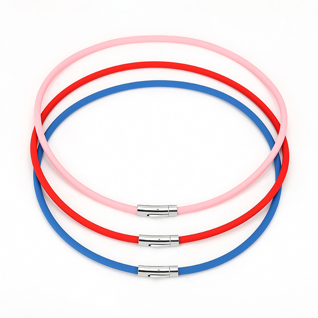 Latest Design Stainless Steel Magnetic Clasp Negative Ion Sports Energy Silicone Smart Bracelet for Unisex
