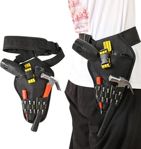 <b>Drill</b> <b>Bit</b> <b>Storage</b> Bag with <b>Drill</b> <b>Bit</b> Holder and Screw case - Tool Belt Bag - Portable Electrician's Waist Bag - Product Image 4