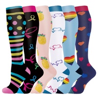 Chaussettes de compression OEM 20-30 mmHg 15-20 mmHg, hauteur genou, pour infirmières, travail, sport, course à pied, personnalisables